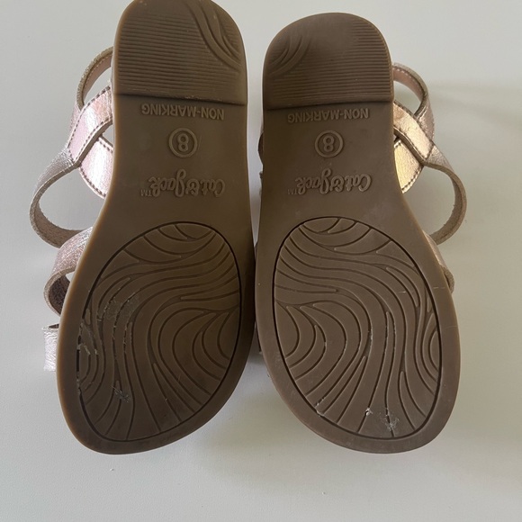 Cat & Jack sandals. Gold with buckles. Preloved with lots of life left. Size 8. - Picture 5 of 5